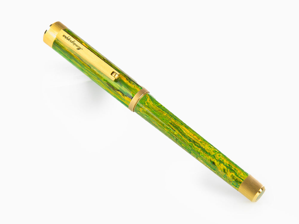 Roller Montegrappa Zero Zodiac Gemini, Vert, Plaqué or, ISZEZRIY-G7