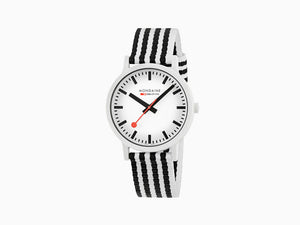 Montre à Quartz Mondaine SBB Evo2, Écologique, Blanc, 41 mm, MS1.41110.LA