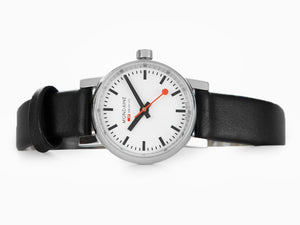 Montre à Quartz Mondaine SBB Evo2 Petite, Blanc, 26mm, Cuir, MSE.26110.LB