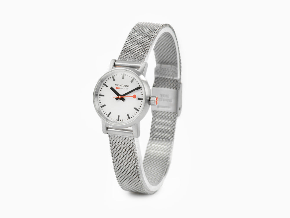 Montre à Quartz Mondaine SBB Evo2 Petite, Blanc, 26mm, MSE.26110.SM