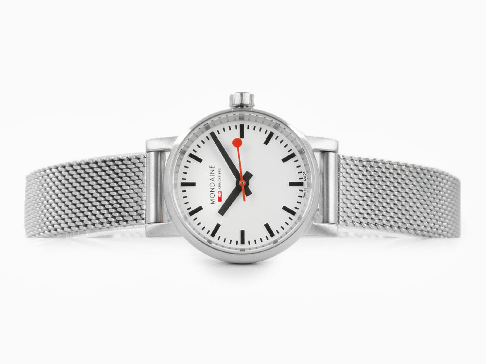 Montre à Quartz Mondaine SBB Evo2 Petite, Blanc, 26mm, MSE.26110.SM