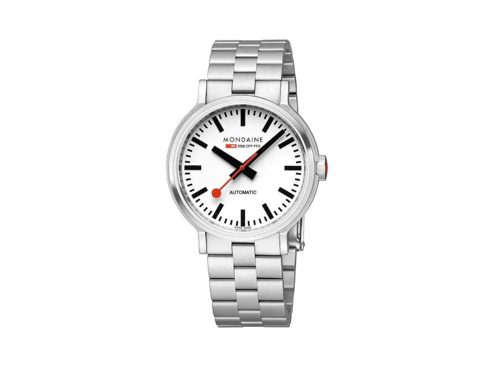 Montre Automatique Mondaine Classic Original, Blanc, 41 mm, MST.4161B.SJ