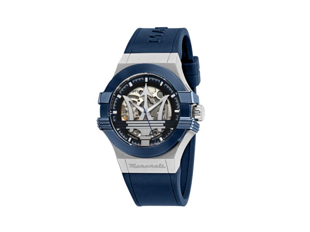 Montre Automatique Maserati Potenza, Bleu, 40 mm, Verre de saphir, R8821108050