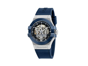 Montre Automatique Maserati Potenza, Bleu, 40 mm, Verre de saphir, R8821108050