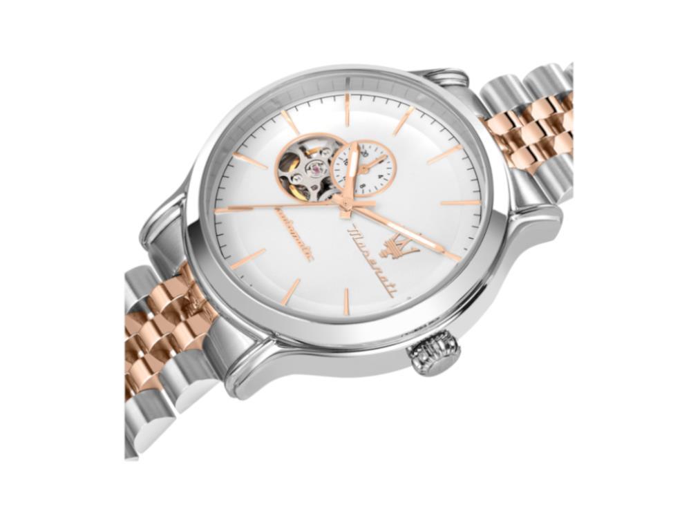 Montre Automatique Maserati Epoca, Blanc, 42 mm, Verre minéral, R8823118008