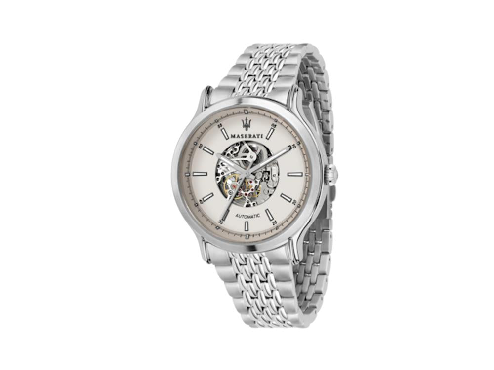 Montre Automatique Maserati Epoca, Blanc, 42 mm, Verre minéral, R8823138001