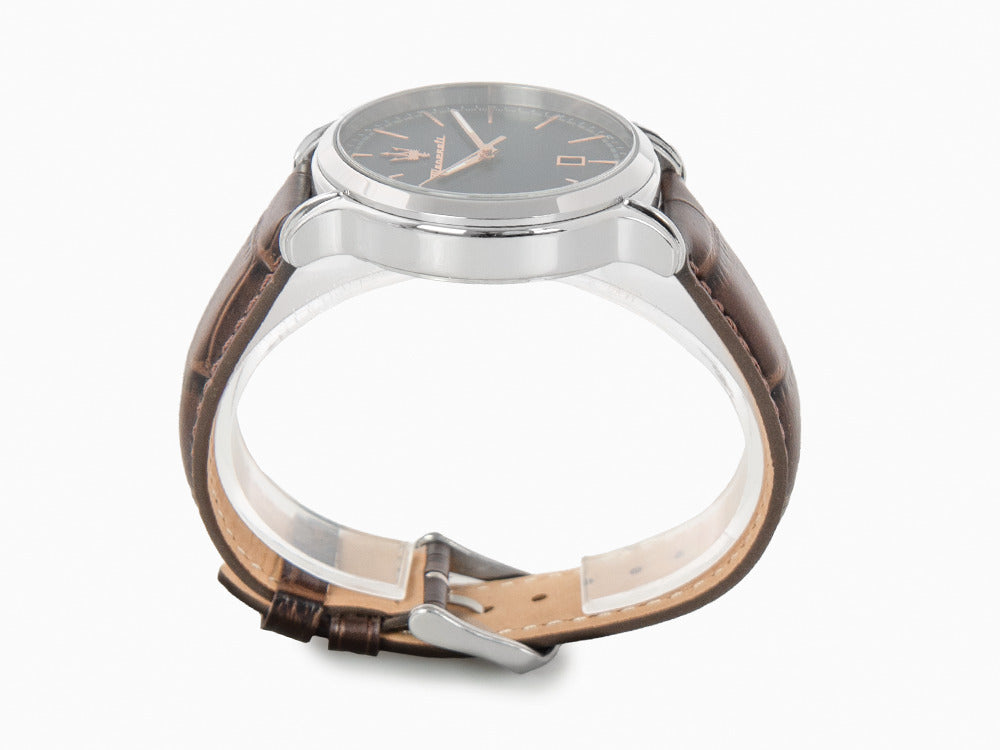 Montre à Quartz Maserati Epoca, Bleu, 42 mm, Verre minéral, R8851118016