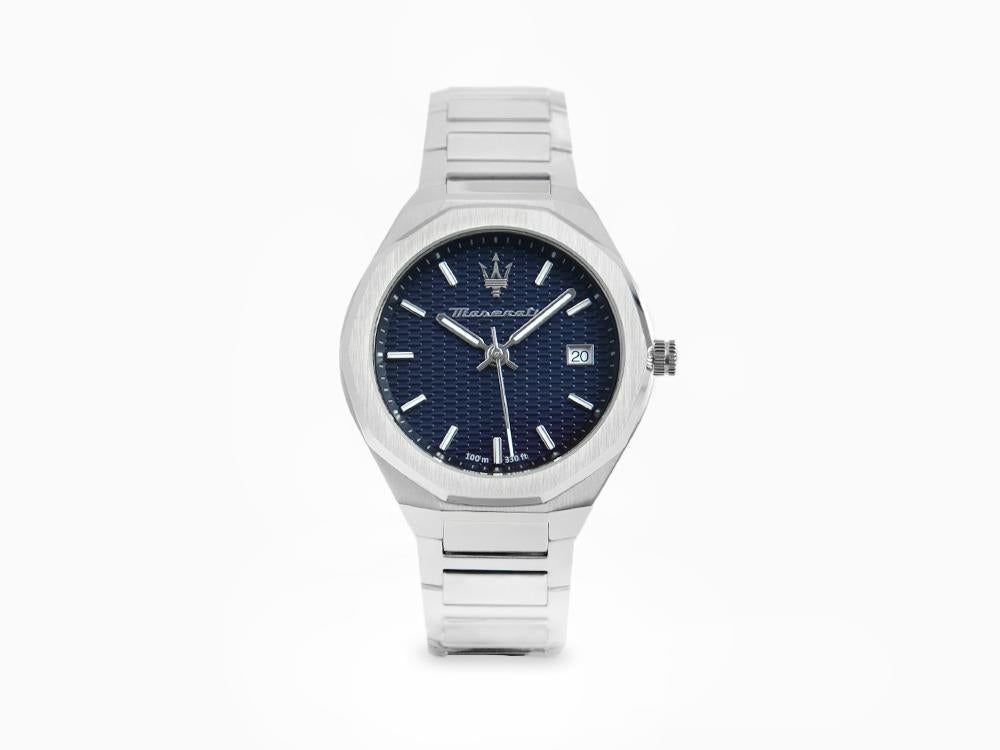 Montre à Quartz Maserati Stile, Bleu, 42 mm, Verre minéral R8853142006