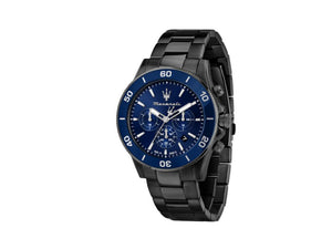 Montre à Quartz Maserati Competizione, PVD, Bleu, 43 mm, R8873600005