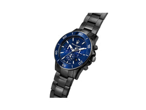 Montre à Quartz Maserati Competizione, PVD, Bleu, 43 mm, R8873600005