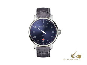 Montre Automatique Meistersinger N3 - 40 mm, Bleu, 40mm, gris, Jour, DM908-SG06