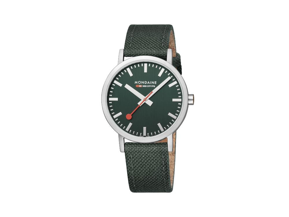 Montre à Quartz Mondaine SBB Classic, Vert, 40 mm, A660.30360.60SBF