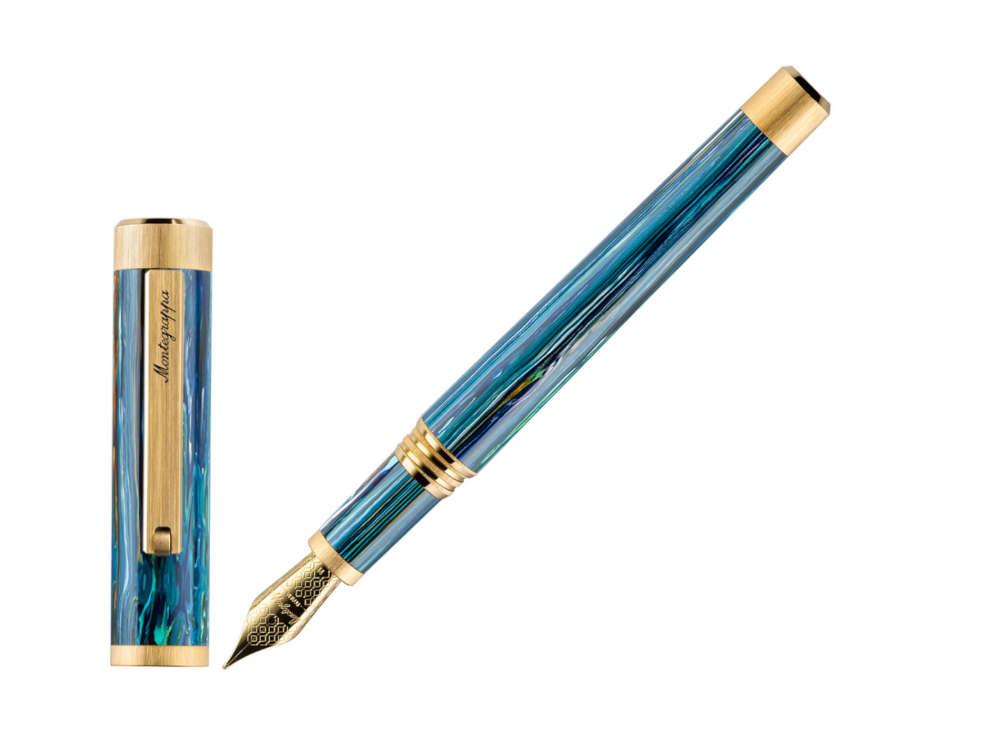 Stylo Plume Montegrappa Zero Zodiac Cancer, Acier, ISZEZ-IY-G9