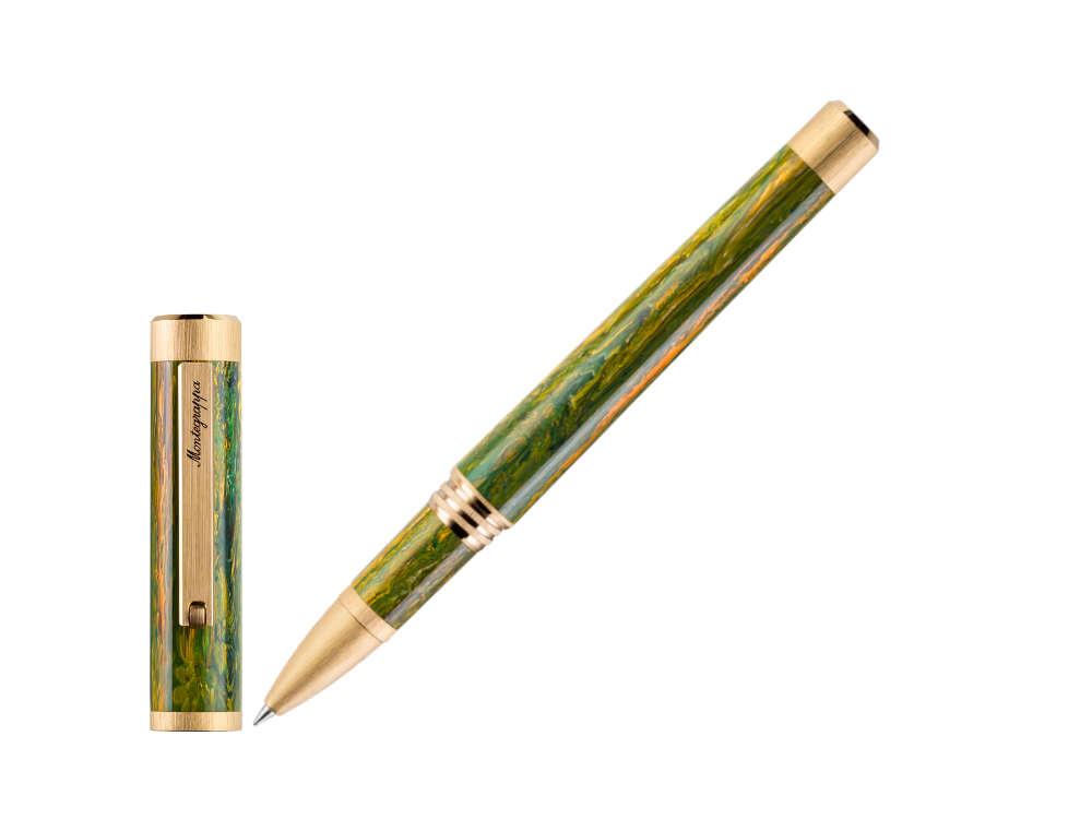 Roller Montegrappa Zero Zodiac Gemini, Vert, Plaqué or, ISZEZRIY-G7