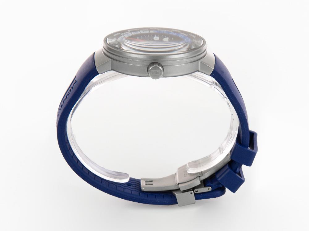 Montre à Quartz Montjuic Speed GMT, Acier Inoxydable, Noir, 43 mm, MJ3.0404.S