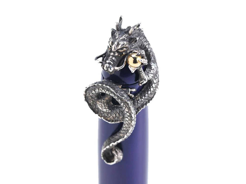 Nakaya Dragon II Stopper, Argent, Or 18k