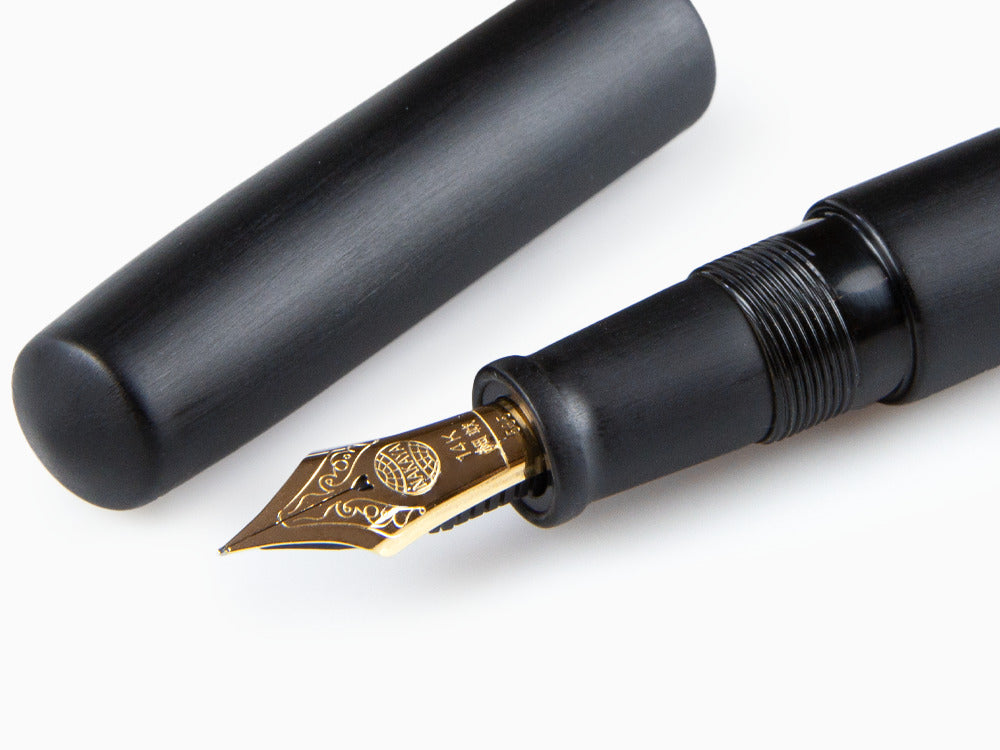 Stylo Plume Nakaya Cigar Piccolo Hairline, Noir, Ébonite