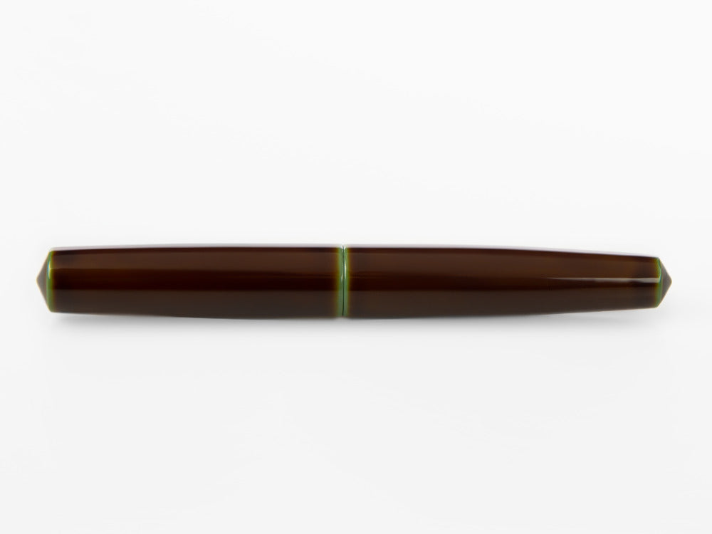 Stylo Plume Nakaya Cigar Piccolo, Heki-Tamenuri, Or 14k rodhium