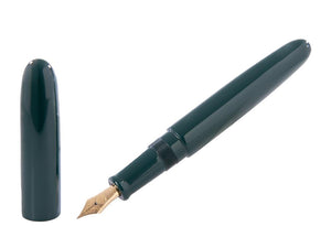 Stylo Plume Nakaya D-17mm Cigar Portable, Midori, Ebonite, Or 14k