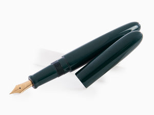 Stylo Plume Nakaya D-17mm Cigar Portable, Midori, Ebonite, Or 14k