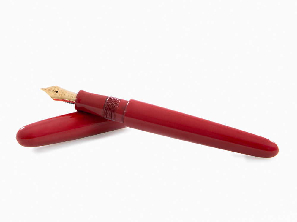 Stylo Plume Nakaya Cigar Portable, Shu, Ebonite, Or 14k