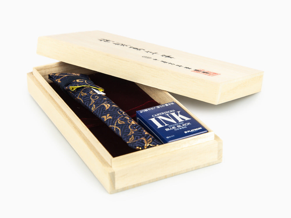 Stylo Plume Nakaya Cigar Portable, Shu, Ebonite, Or 14k