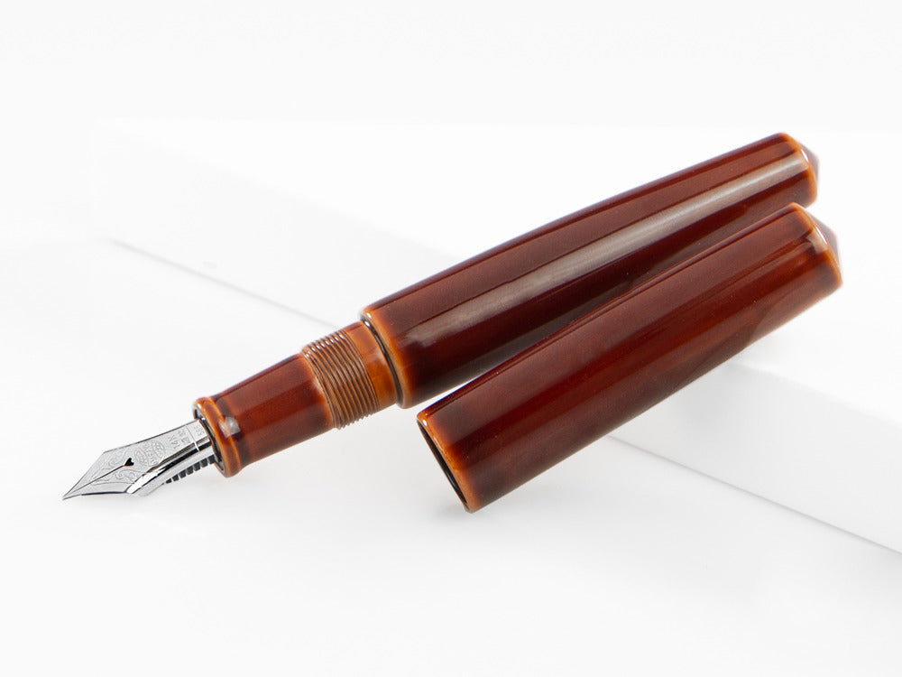Stylo Plume Nakaya Cigar Piccolo, Toki-Tamenuri, Ebonite, Rodhium