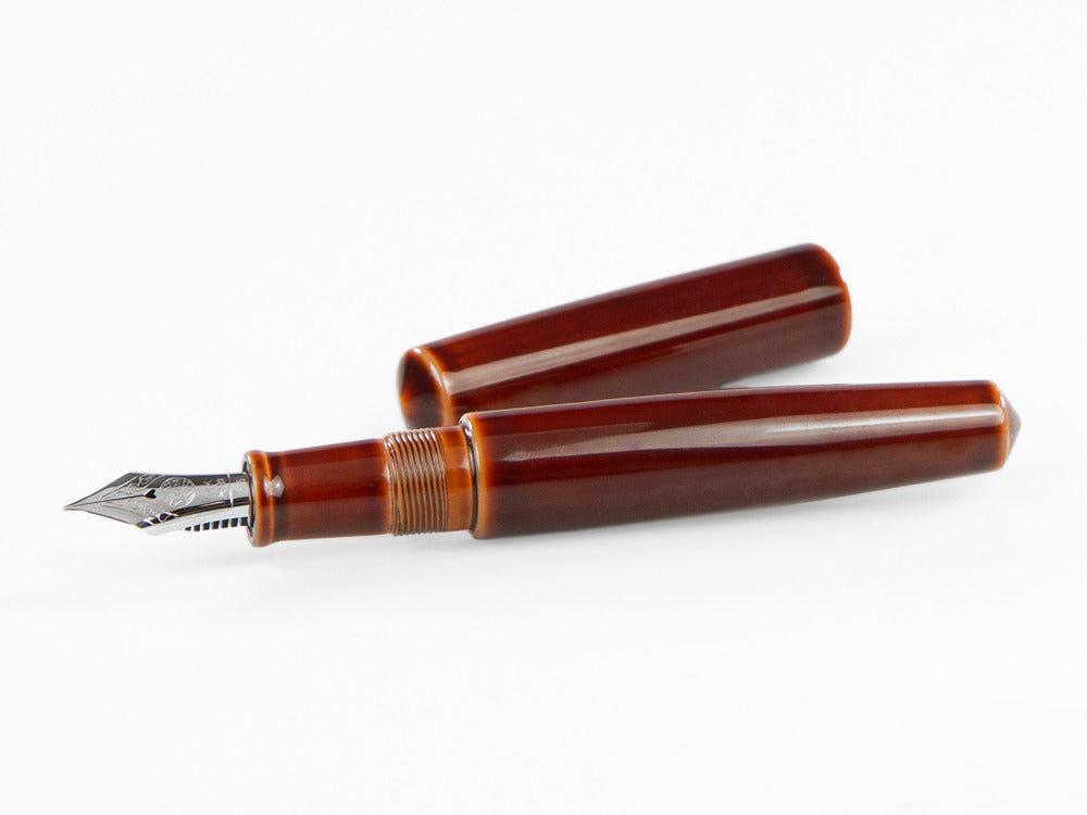 Stylo Plume Nakaya Cigar Piccolo, Toki-Tamenuri, Ebonite, Rodhium