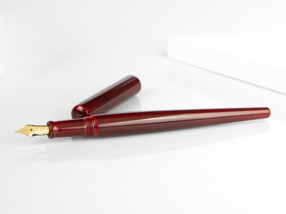 Stylo Plume Nakaya Desk, Aka-Tamenuri, Plume élastique