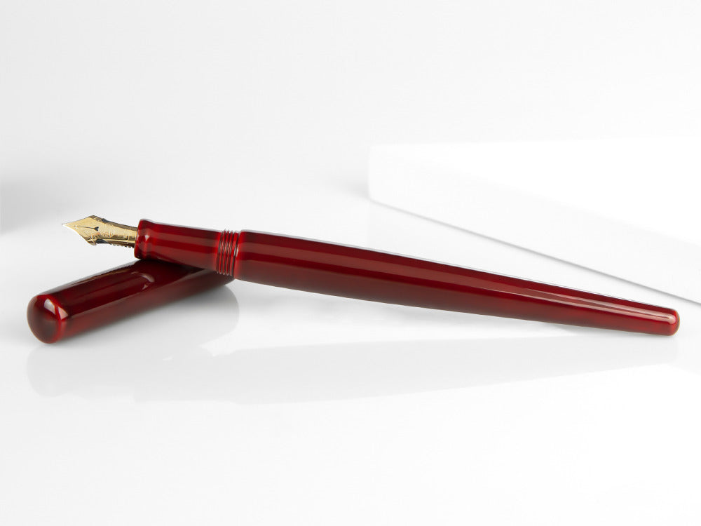 Stylo Plume Nakaya Desk, Aka-Tamenuri, Plume élastique