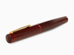 Stylo Plume Nakaya Writer Aka-Tamenuri, Piccolo, Ébonite, Or bicolore