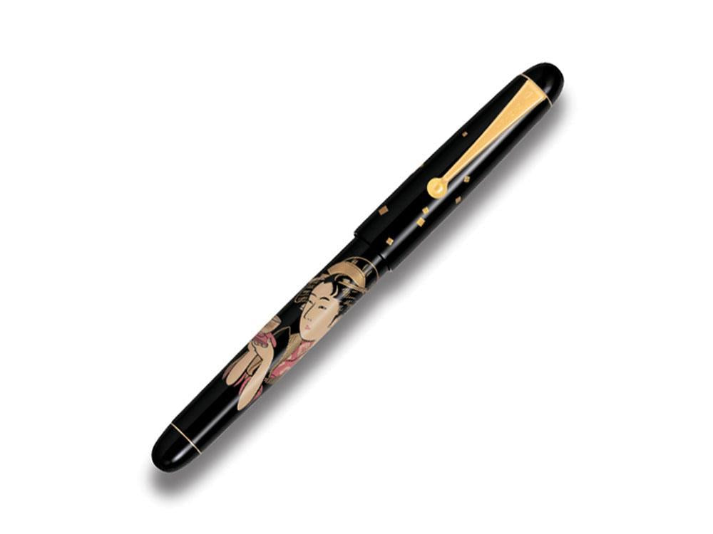 Stylo Plume Namiki Nippon Art Les 3 Beautés Ukiyo-e Okita Naniwaya