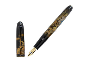 Stylo Plume Namiki Yukari Royale Lioness and cubs, Laque Urushi, Or