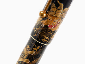 Stylo Plume Namiki Yukari Royale Lioness and cubs, Laque Urushi, Or