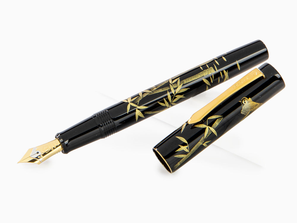 Stylo Plume Namiki Yukari Chinkin Bamboo and Sparrow, FNVC20M-TAS