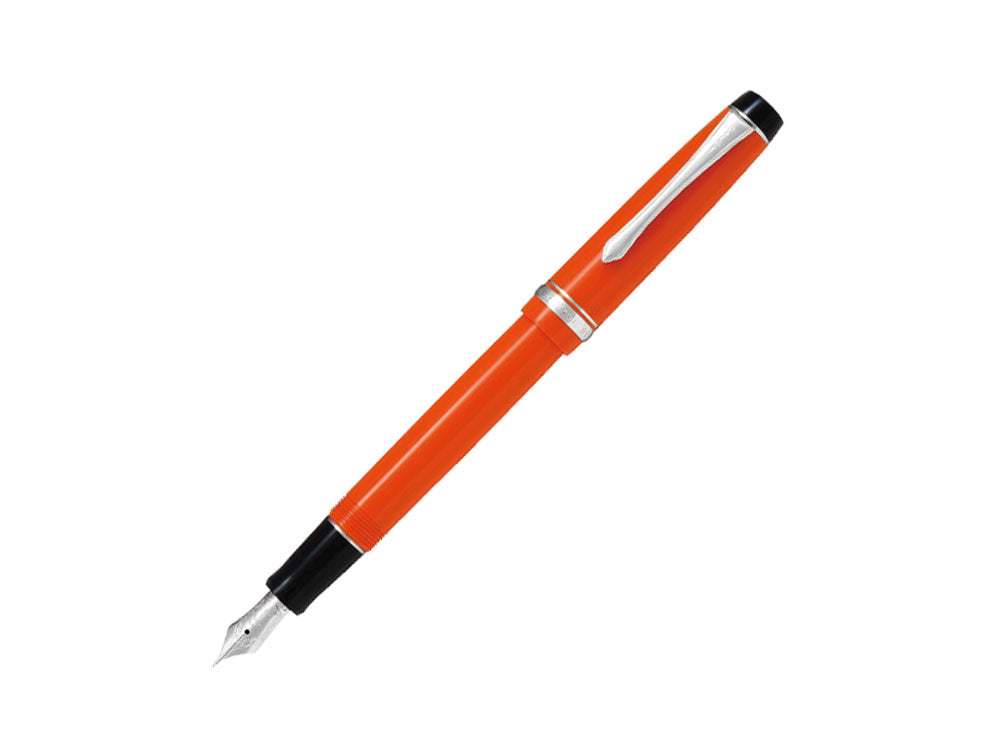 Stylo Plume Pilot Custom Heritage 91, Résine, Chrome, Orange, NH91R