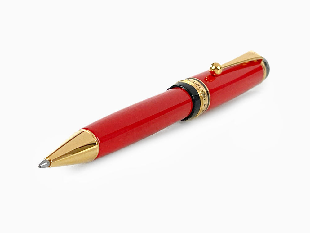 Stylo bille Pilot Custom Urushi, Ebonite, Plaqué or, Rouge, BKV-45R-R