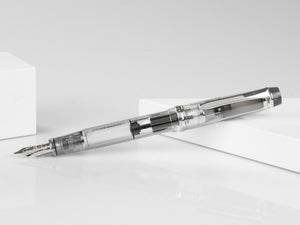 Stylo Plume Pilot Custom Heritage 92, Résine, Chrome, Transparent