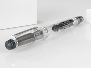 Stylo Plume Pilot Custom Heritage 92, Résine, Chrome, Transparent