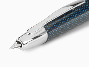 Stylo Plume Pilot Capless Vanishing Carbonesque Bleu, Chrome