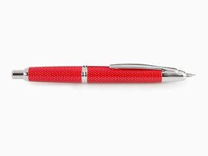 Stylo Plume Pilot Capless, Fibre de carbone, Attributs rhodium, Rouge