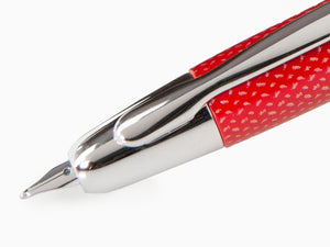 Stylo Plume Pilot Capless, Fibre de carbone, Attributs rhodium, Rouge