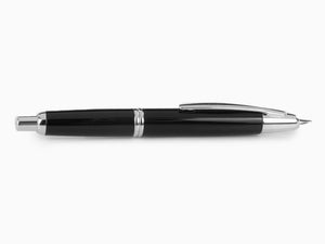 Stylo Plume Pilot Capless, Laque, Attributs Rhodium, Noir