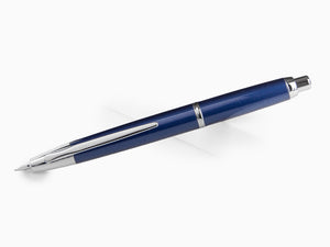 Stylo Plume Pilot Capless Decimo, Chrome, Bleu, FK-1500D-RH-BLUE