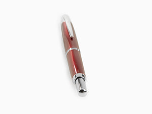 Stylo Plume Pilot Capless Decimo, Laque, Rouge, Chrome, FK-1500D-RH-RED