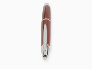 Stylo Plume Pilot Capless Decimo, Laque, Rouge, Chrome, FK-1500D-RH-RED