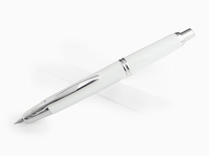 Stylo Plume Pilot Capless Decimo, Blanc, Chrome, FK-1500D-RH-WHITE