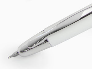 Stylo Plume Pilot Capless Decimo, Blanc, Chrome, FK-1500D-RH-WHITE