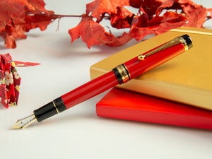 Stylo Plume Pilot Custom 845 Red, Laque urushi sur ébonite, FKV-5MR-R