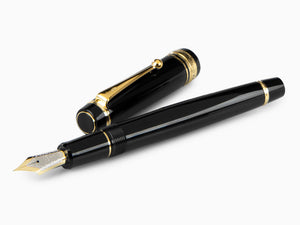 Stylo Plume Pilot Custom 845, Ebonite, Attributs or, Noir, NC845N